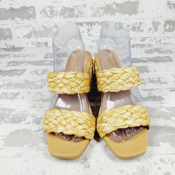NEW Mia Tesi Yellow Braided Summer Casual Sandals C1054 - Picture 3 of 12